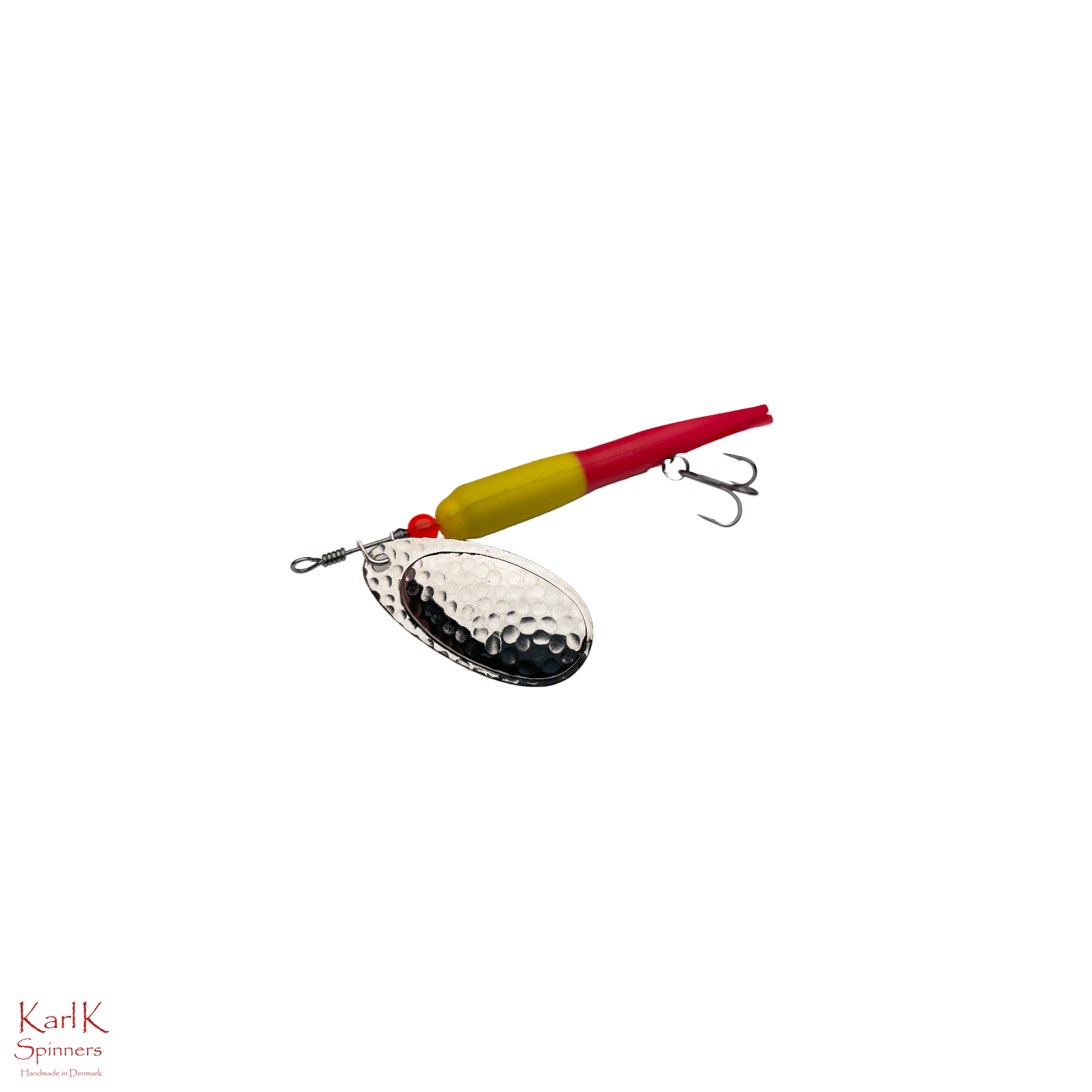 Karl K Skjern Å Spinner - Gul/Rød/Sølv 24g til Laks