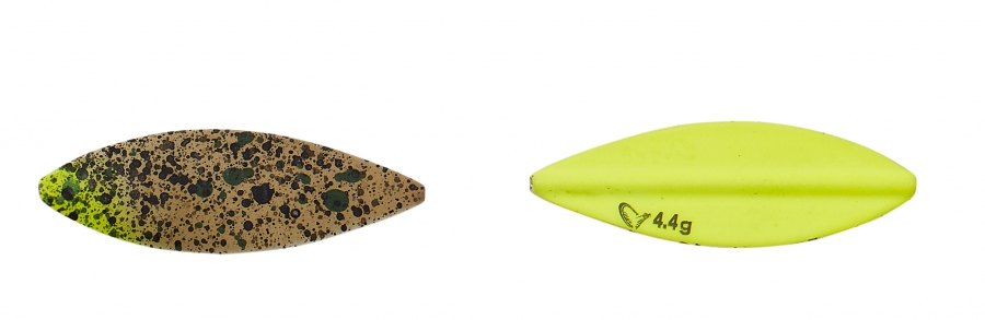 Lt Stickel Blade Gennemløbs Blink - UV Gul 4g 4,2 cm