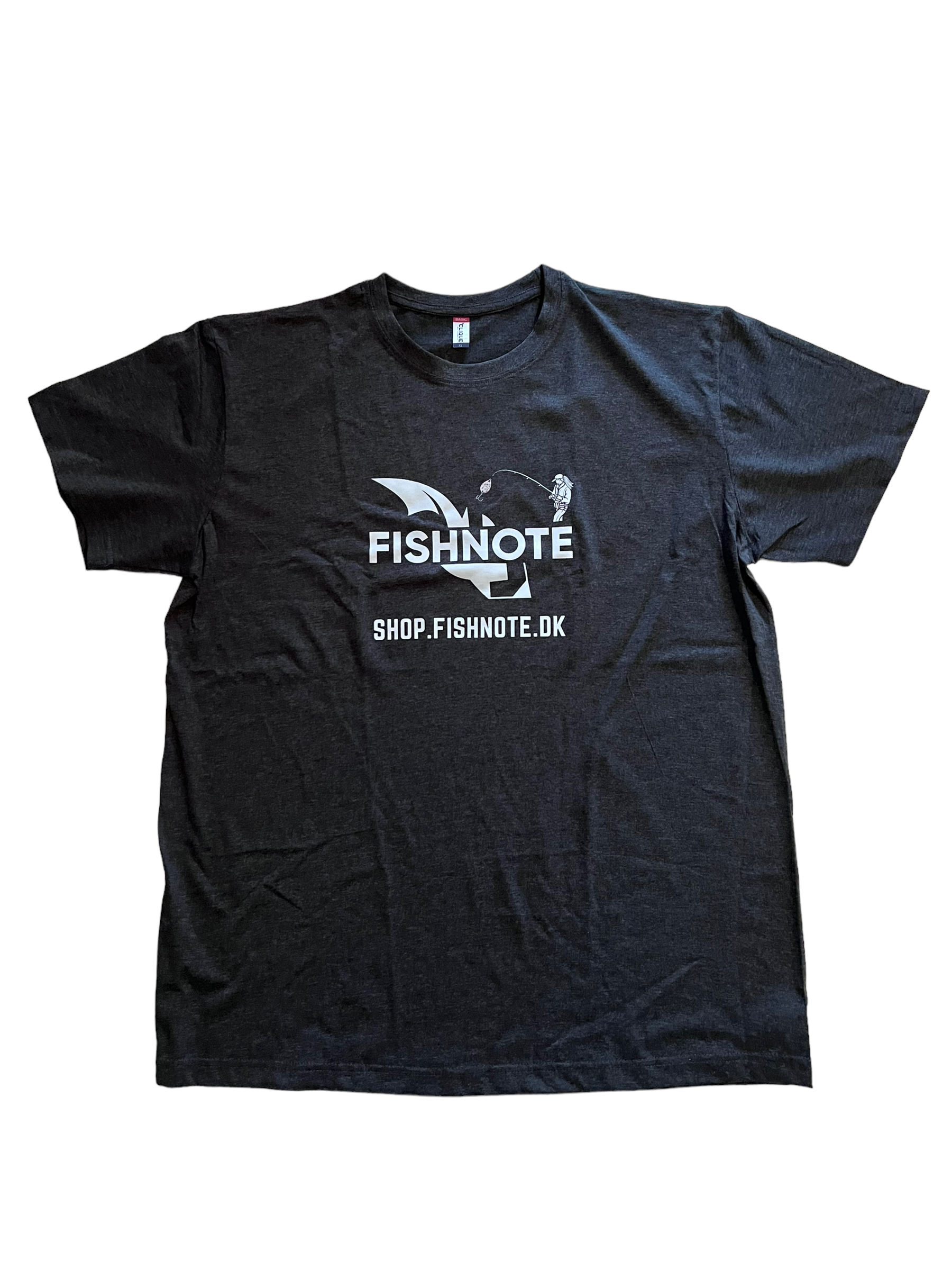 Fishnote T-Shirt i Mørkegrå - Fantastisk Tilbud!