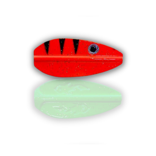 Fishnote Tasty Orange Green Blink 8g - Fiskeudstyr Tilbud