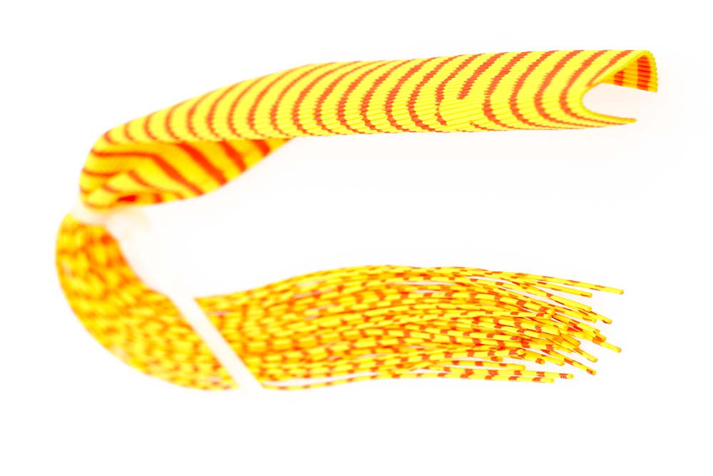 Barrede Runde Gummiben - Orange/Gul (FL)