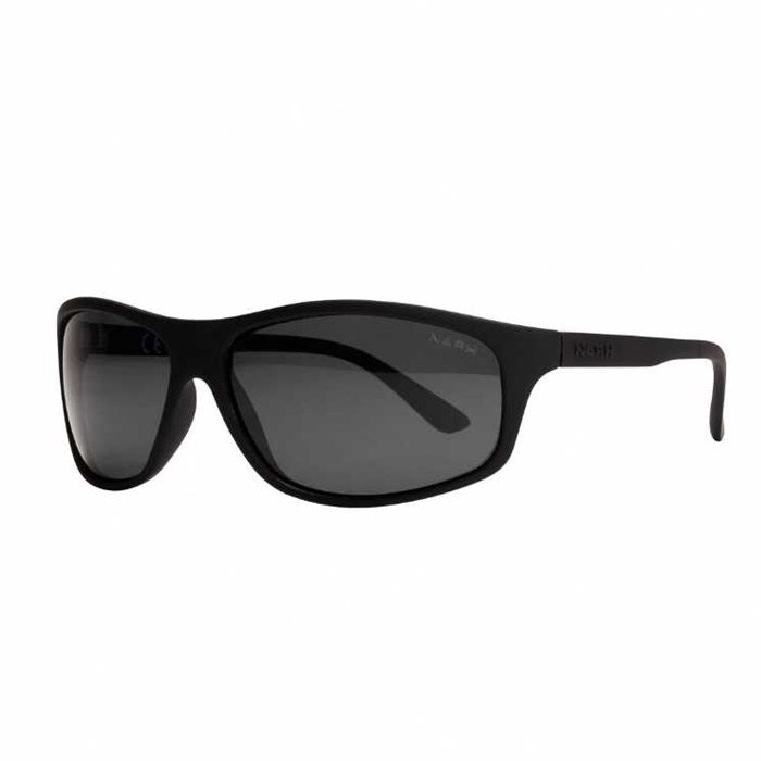 Nash Sorte Wraps Fiskebriller med Grå Glas - Polaroid Effekt