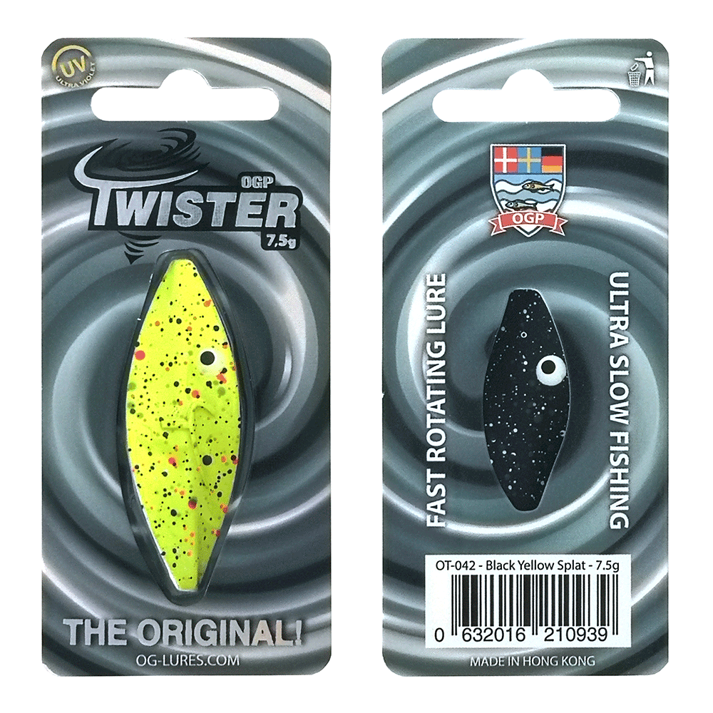 Ogp Twister 2gr Black Yellow Splat Gennemløber - Tilbud!