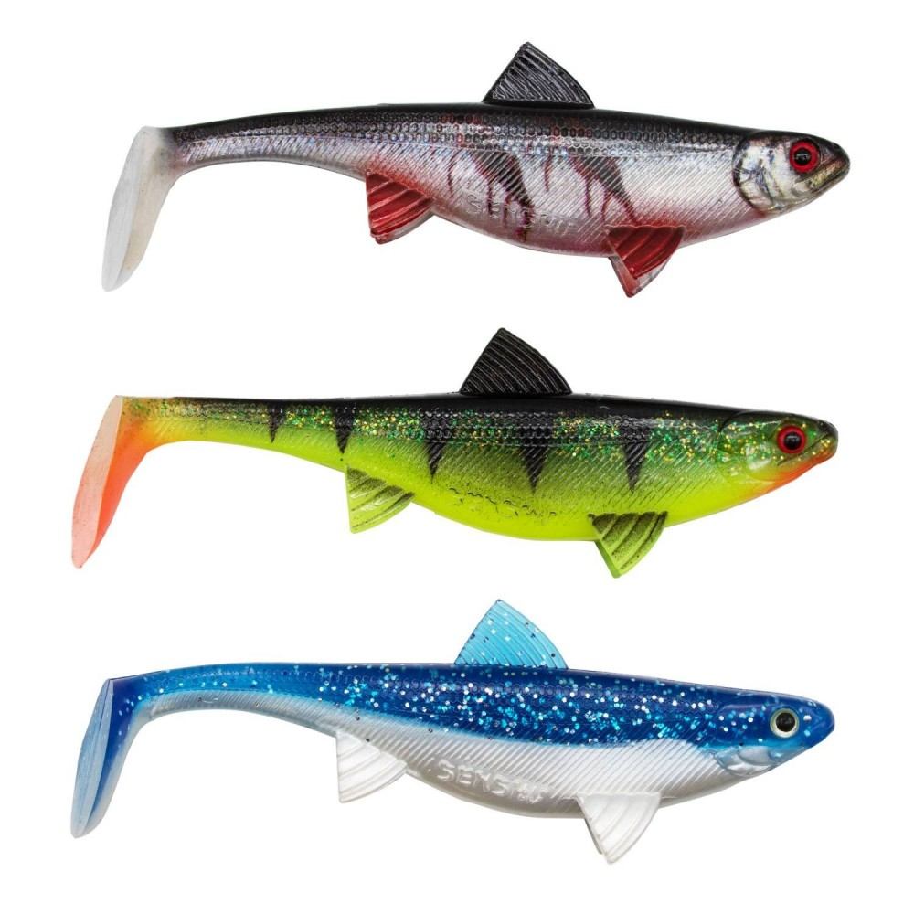 Senshu Real Fin Shad 12cm Mixedpack Softbait - Udsalg!