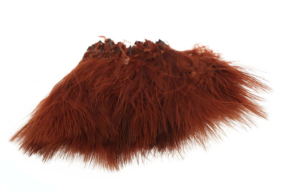 Strung Blood Quill Marabou - Brun Fjer til Fiskeri