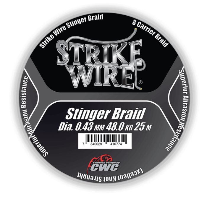 Bft Strike Wire Stinger Braid - 25m Fiskesnøre på Tilbud