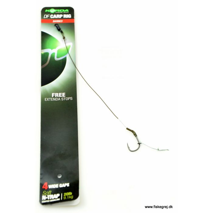 Korda Df Carp Rig - Færdigbundet karpe rig til fiskeri
